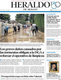 Portada Heraldo de Aragón 2025-09-30