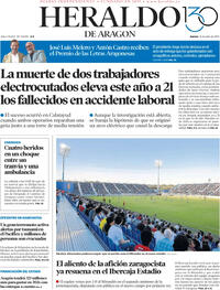 Portada Heraldo de Aragón 2025-07-31