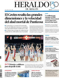 Portada Heraldo de Aragón 2025-12-31