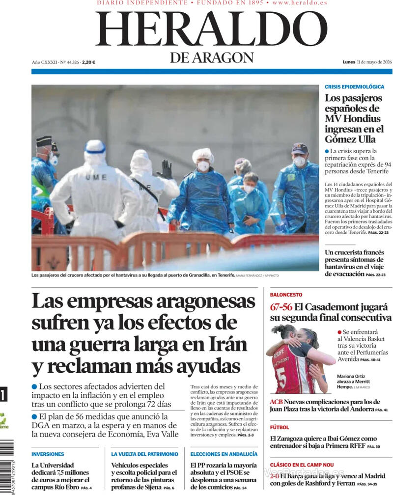 Portada Levante 2026-05-11