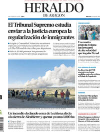 Portada Heraldo de Aragón 2026-07-01
