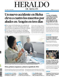 Portada Heraldo de Aragón 2026-01-02