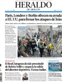 Portada Heraldo de Aragón 2026-03-02