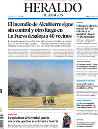 Portada Heraldo de Aragón 2026-07-02