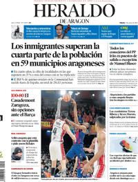 Portada Heraldo de Aragón 2026-01-03