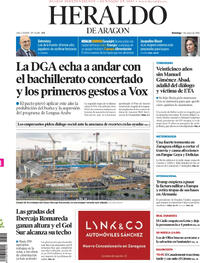 Portada Heraldo de Aragón 2026-05-03