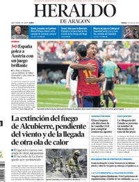 Portada Heraldo de Aragón 2026-07-03