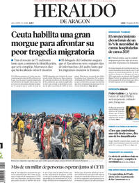 Portada Heraldo de Aragón 2026-08-03