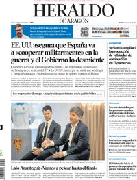 Portada Heraldo de Aragón 2026-03-05