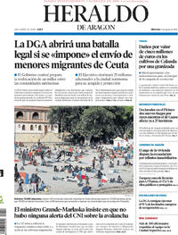 Portada Heraldo de Aragón 2026-08-05