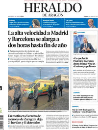 Portada Heraldo de Aragón 2026-02-06