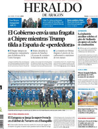 Portada Heraldo de Aragón 2026-03-06