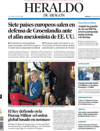 Portada Heraldo de Aragón 2026-01-07