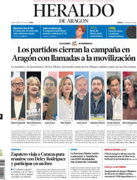 Portada Heraldo de Aragón 2026-02-07