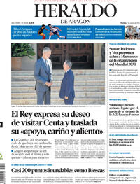 Portada periódico Heraldo de Aragón