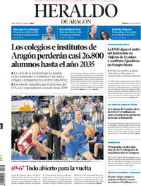Portada Heraldo de Aragón 2026-05-08