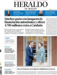 Portada Heraldo de Aragón 2026-01-09
