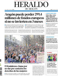 Portada Heraldo de Aragón 2026-03-09