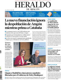 Portada Heraldo de Aragón 2026-01-10