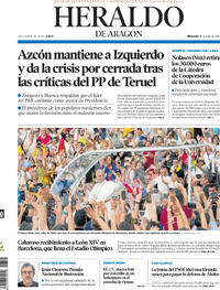 Portada Heraldo de Aragón 2026-06-10