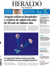 Portada Heraldo de Aragón 2026-04-11