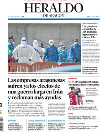 Portada Heraldo de Aragón 2026-05-11