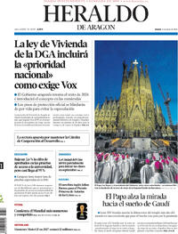 Portada Heraldo de Aragón 2026-06-11