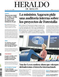 Portada Heraldo de Aragón 2026-03-12