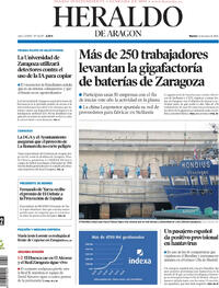 Portada Heraldo de Aragón 2026-05-12