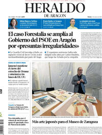 Portada Heraldo de Aragón 2026-03-13