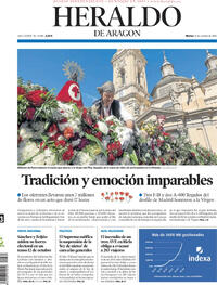 Portada periódico Heraldo de Aragón