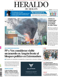 Portada Heraldo de Aragón 2026-02-15