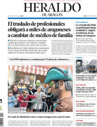 Portada Heraldo de Aragón 2026-02-16