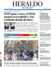 Portada Heraldo de Aragón 2026-03-16