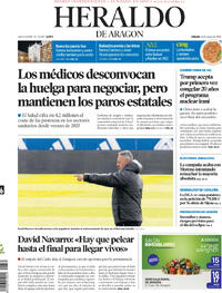 Portada Heraldo de Aragón 2026-05-16