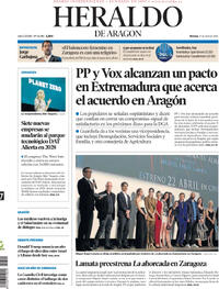 Portada Heraldo de Aragón 2026-04-17