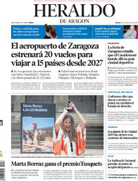 Portada Heraldo de Aragón 2026-09-18