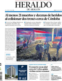 Portada Heraldo de Aragón 2026-01-19