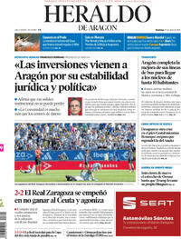Portada Heraldo de Aragón 2026-04-19