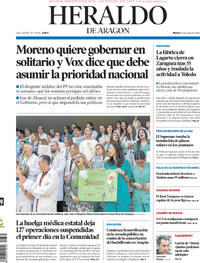 Portada Heraldo de Aragón 2026-05-19