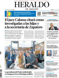 Portada Heraldo de Aragón 2026-06-19