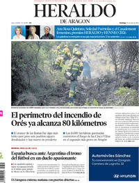 Portada Heraldo de Aragón 2026-07-19