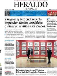 Portada Heraldo de Aragón 2026-03-20