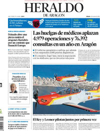 Portada Heraldo de Aragón 2026-06-20