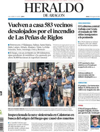 Portada Heraldo de Aragón 2026-08-20