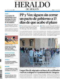 Portada Heraldo de Aragón 2026-04-21
