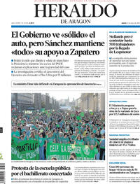 Portada Heraldo de Aragón 2026-05-21