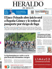 Portada periódico Heraldo de Aragón