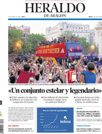 Portada Heraldo de Aragón 2026-07-21