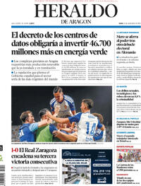 Portada Heraldo de Aragón 2026-09-21